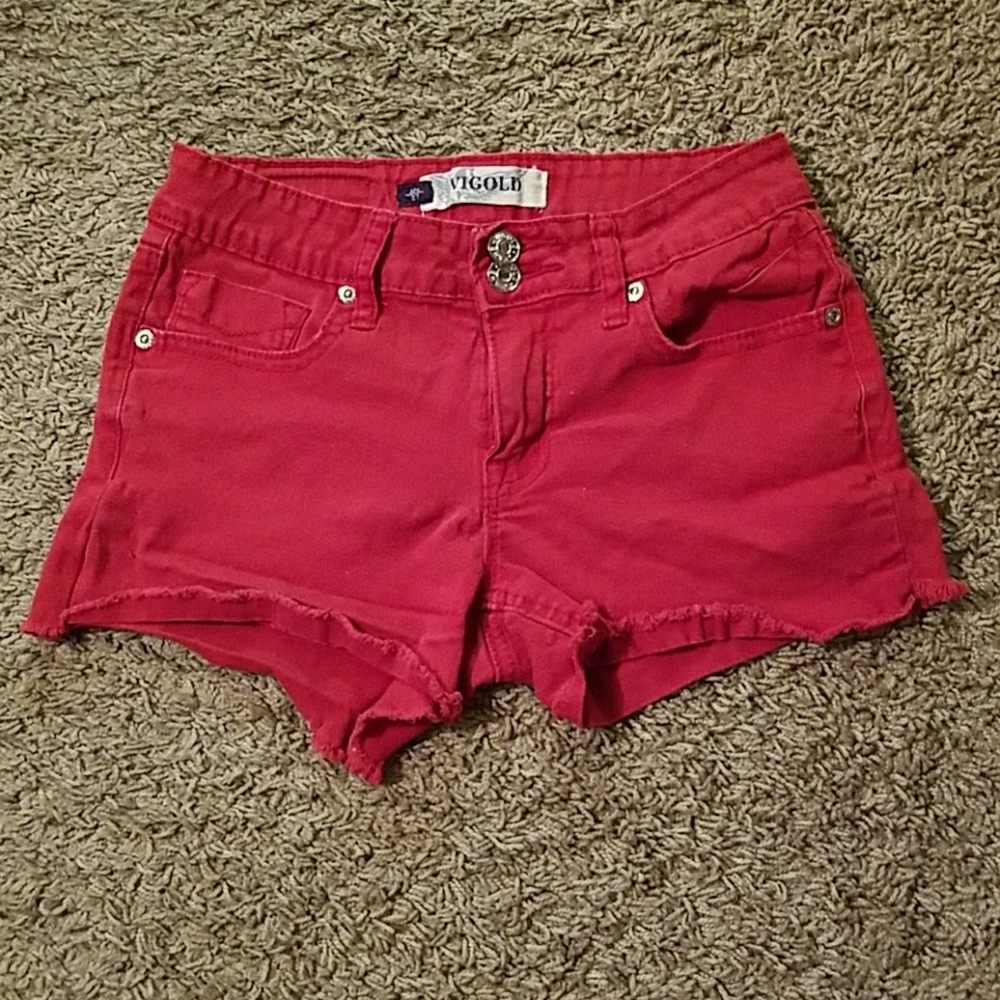 Fun Red Shorts Size 3/4